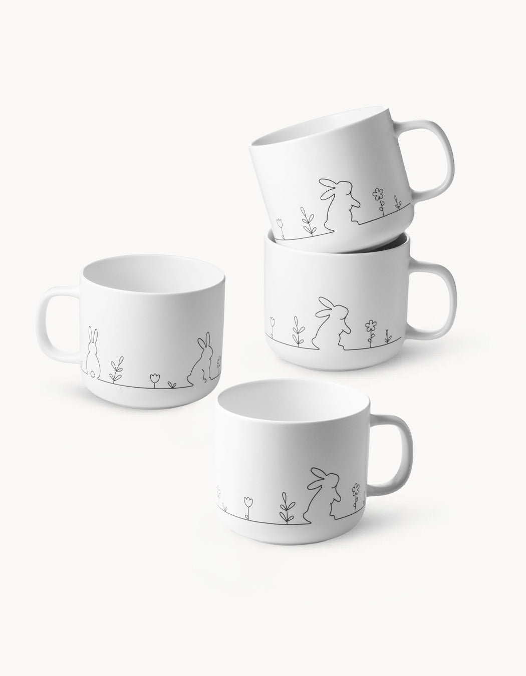 Kaffeetassen Prim 4er Set 450 ml
