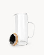 Glaskaraffe mit Holzdeckel 1000 ml