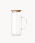 Glaskaraffe mit Holzdeckel 1000 ml