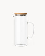 Glaskaraffe mit Holzdeckel 1000 ml