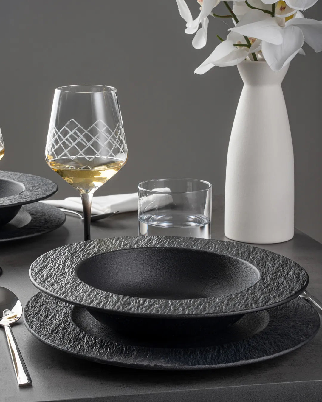 Geschirrset Oasis 16 teilig für 4 Personen mit Suppentellern